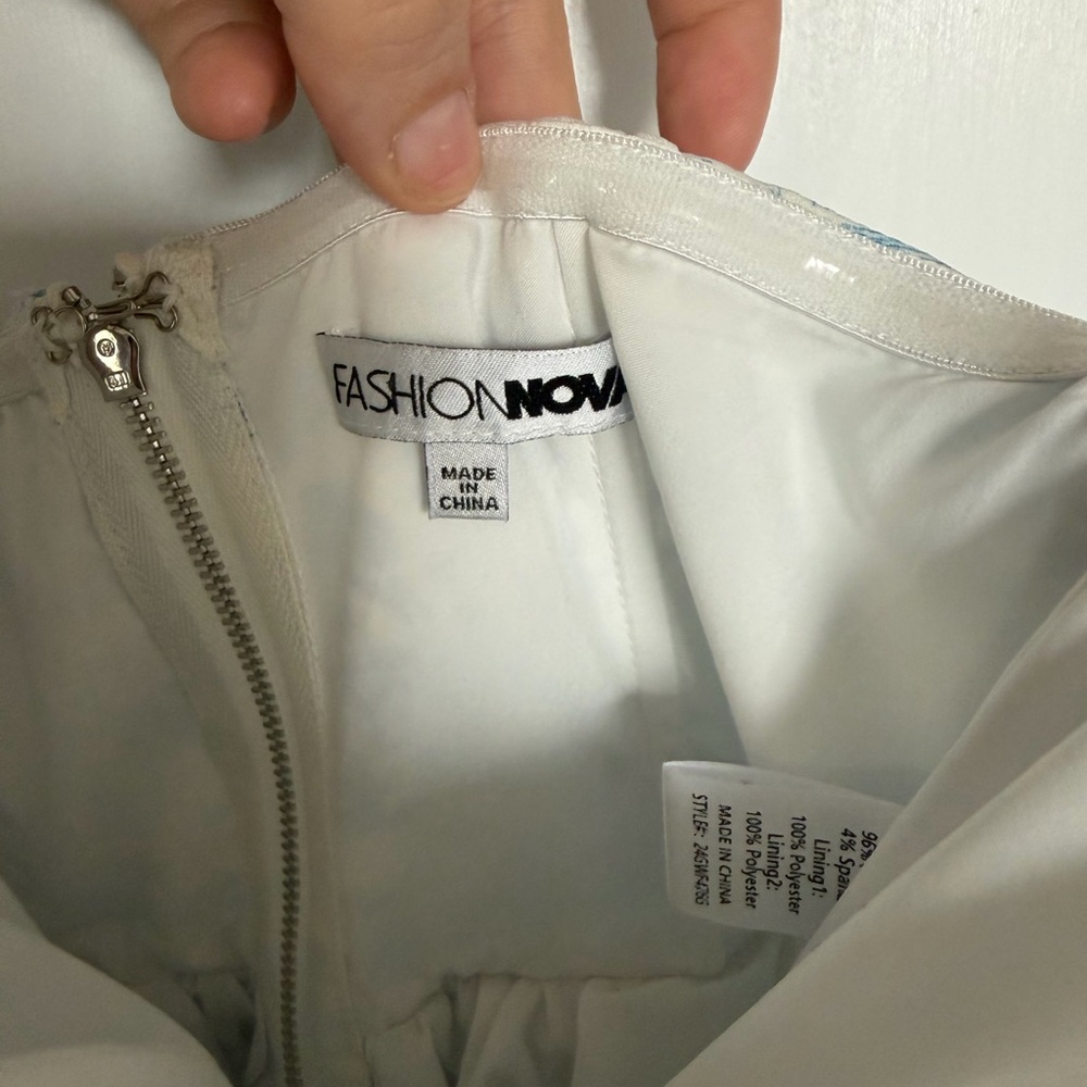 Fashion Nova Elegant White Top - Picture 2 of 4